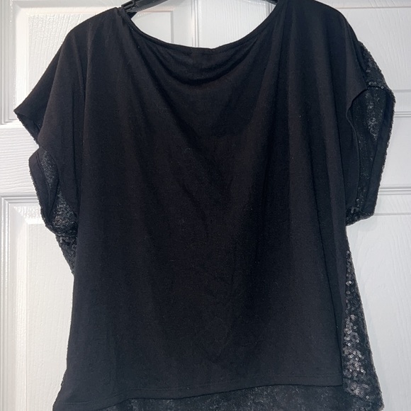 Short sleeve matte sequined top from Xhilaration size XL - Picture 5 of 7